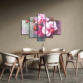 Obraz - Orchidey, aquarel (150x105 cm)