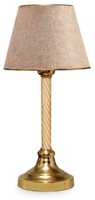 Stolná lampa Denis béžová/zlatá II