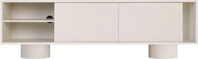 Sivobéžový TV stolík 160x48x42 cm Taro – noo.ma