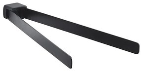 Gedy - Nástenný vešiak na uteráky otočný PIRENEI 36 cm matná čierna