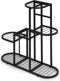 Stojan na květiny INDUSTRY 79,5x70 cm černý