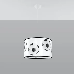 Detské závesné svietidlo Ball A, 1x plastové tienidlo so vzorom, (fi 40cm)