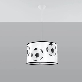 Detské závesné svietidlo Ball A, 1x plastové tienidlo so vzorom, (fi 40cm)