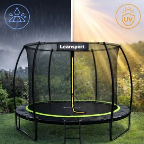Ochrana pružín pre trampolínu LEAN SPRING PAD, čierna, 180–183 cm, 6 ft