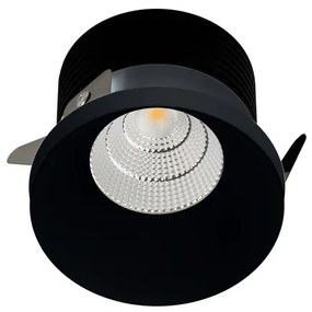 LED2 2150133 Zapustné bodové svietidlo SPOT A LED, 9W, 3000K, 735lm, 60°, IP44, čierna