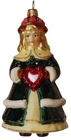 Vianočná figúrka bábika so srdcom