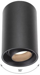 Bodové svietidlo CHLOE 1xGU10/50W/230V čierna