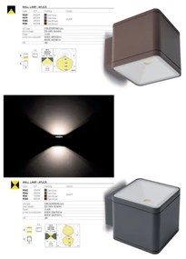 Redo 9080 - LED vonkajšie nástenné svietidlo BETA LED/6W/230V 3000K IP54 hnedé