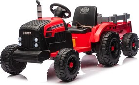 LEAN CARS CH9959B Batériový traktor s prívesom červený 24V