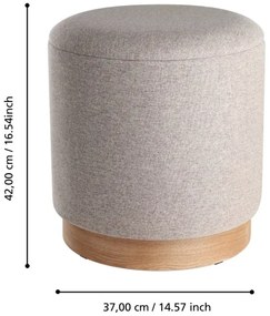 Eglo 424034 - SADA 2x Taburet MASHIKE pr. 30,5/37 cm hnedá