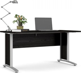Písací stôl Officer 80400/71 150 cm čierny/strieborný
