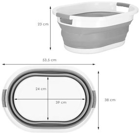 Skladací kôš na bielizeň 24 l SPRINGOS HA5108