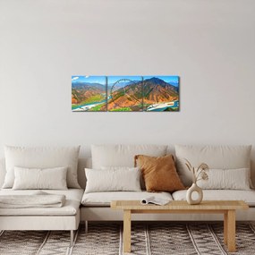 Obraz - River Yangtze (s hodinami) (90x30 cm)