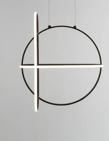 LED luster Arte 52 čierne