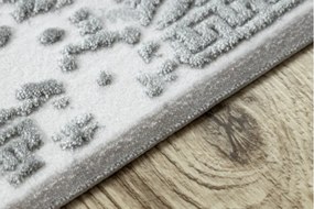 Koberec AKRYL VALS 0W1738 C53 87 Ramka beton, tmavý sivý / svetlý sivý
