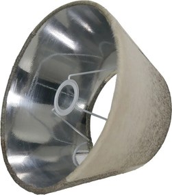 Tienidlo na lampu z hovädzej kože - šedo hnedá - 20 * 30 * h 18,5cm