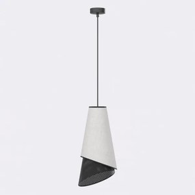 Luster na lanku MODA 1xE27/15W/230V sivá/čierna