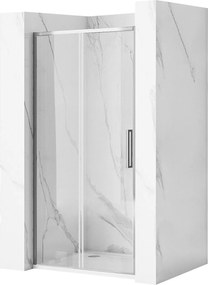 Rea Rapid Slide, posuvné sprchové dvere 1100 x 1950 mm, 6mm číre sklo, chrómový profil, REA-K5601