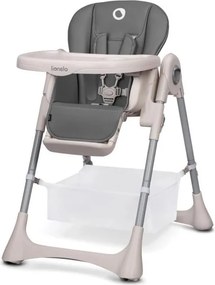 Lionelo - Detská jedálenská stolička ZANNA sivá