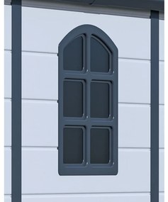 Záhradný domček G21 Boston 523 - 188 x 278 cm, plastový, svetlo šedý 6390072