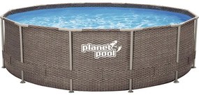 Bazén s rámovou konštrukciou Planet Pool FRAME RATAN 366 x 99 cm