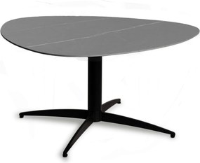 XXXLutz KONFERENČNÝ STOLÍK, sivá, čierna, kov, kameň, 75/75/40 cm Xora - Stolíky do obývačky - 001815012004