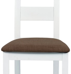 Súprava jedálenských stoličiek BC-2603 WT, biela,2 ks