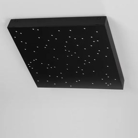 Stropné svietidlo LED so stmievaním Cielo 30 čierne s diaľkovým ovládaním