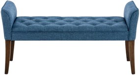 Lavica Cleopatra Chaiselongue látka, nohy antik tmavé - Modrá