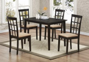 Masívna jedálenská stolička HELENA, antický dub/krémová