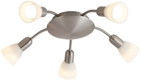 Rabalux SOMA stropné svietidlo 5x40W | E14, farba chrómu
