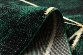 Koberec EMERALD exkluzívny 1022 glamour, styl geometrický, marmur  fľaškovo zelený / zlatý