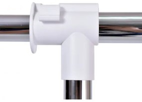 Vešiakový stojan na kolieskach OTTO biely