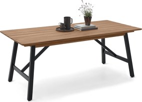 Rozťahovací záhradný stôl s rustikálnym rámom, cca 200 ‒ 250 cm