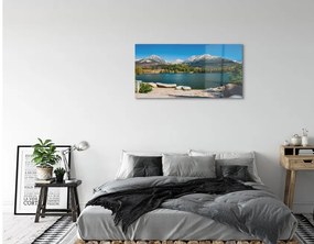 Sklenený obraz jazierka salašnícky 125x50 cm
