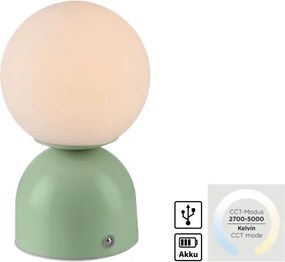 Schöner Wohnen 19218-43 - LED stmievateľná stolná lampa RUDI LED/1,2W/5V zelená