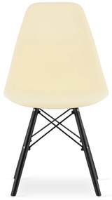 OSAKA krémová stolička / čierne nohy x 1 9401 80 00 00