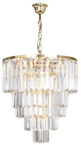 Zuma Line 17106/6+3+1-GD+CL - Luster na reťazi AMEDEO 10xE14/40W/230V zlatá