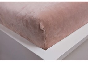 Hnedá napínacia mikroplyšová plachta 180x200 cm – Jerry Fabrics