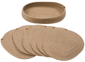 Podložka pod tanier s košíkom RATTAN béžová (6 ks)
