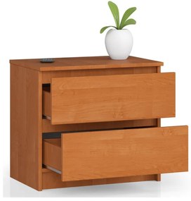 Nočný stolík K60 2SZ CLP olcha