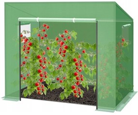 Záhradný fóliovník na paradajky zelený 200 x 80 x 170 / 146 cm