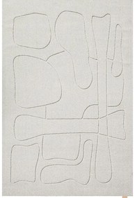 Svetlosivý vlnený koberec 133x190 cm Morphic – Agnella