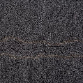 BAVLNENÝ UTERÁK KARIN 70X140 CM TMAVOSIVÁ