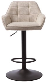 Béžová barová stolička s nastaviteľnou výškou Nolan – Unique Furniture
