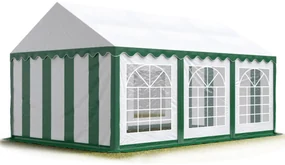 Párty stan Economy 4 x 6 m | zeleno-biela