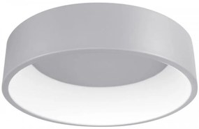 PALNAS Stropné LED osvetlenie KAJI, 20W, teplá biela, 30cm, okrúhle, strieborné