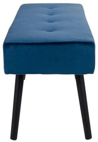 Dizajnová lavica Elaina, tmavomodrý zamat