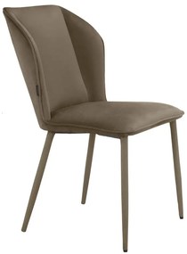 Hnedé zamatové jedálenské stoličky v súprave 2 ks Wilma – Støraa