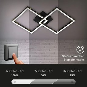 Brilo - LED Stmievateľný prisadený luster FRAME 2xLED/9W/230V